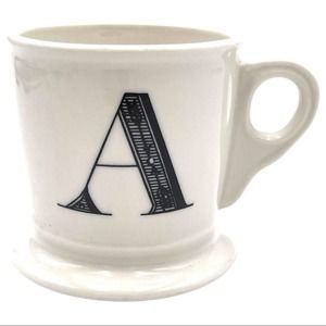 NEW - ANTHROPOLOGIE Monogram mug LETTER A